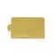 Gold 50 Metallic 4" Rectangular Cake Boards Disposable Mini Dessert Trays Party
